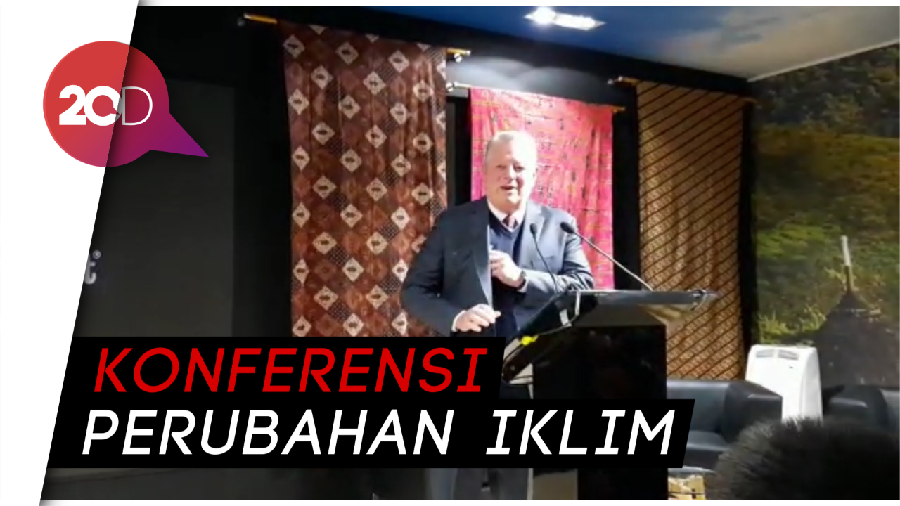 Al Gore Bicara Soal Iklim di Pavilun Indonesia