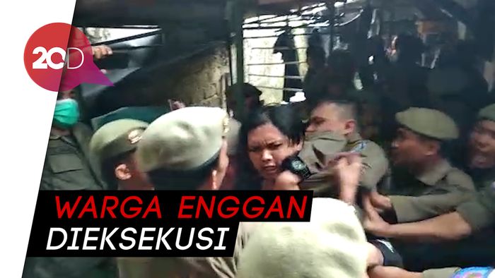 Eksekusi Lahan untuk Rumah Deret Tamansari, Satpol PP-Pemuda Bentrok