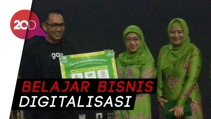 Kilas Balik Setahun Gojek Melatih Ibu-ibu Muslimat NU