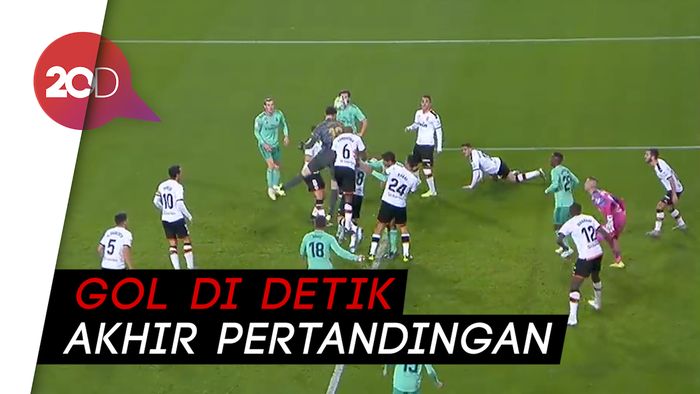 Valencia vs Real Madrid: Courtois Bantu Selamatkan Los Blancos