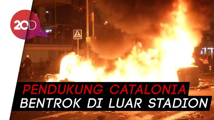 Game Barcelona dan Real Madrid Diusik Pendukung Catalonia
