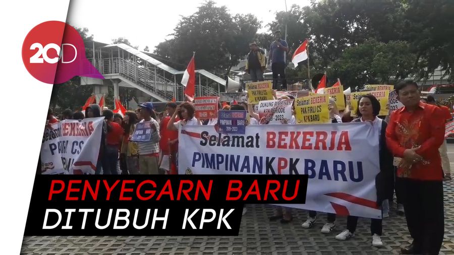 Aksi Massa MPD di Depan KPK, Dukung Pelantikan Firli