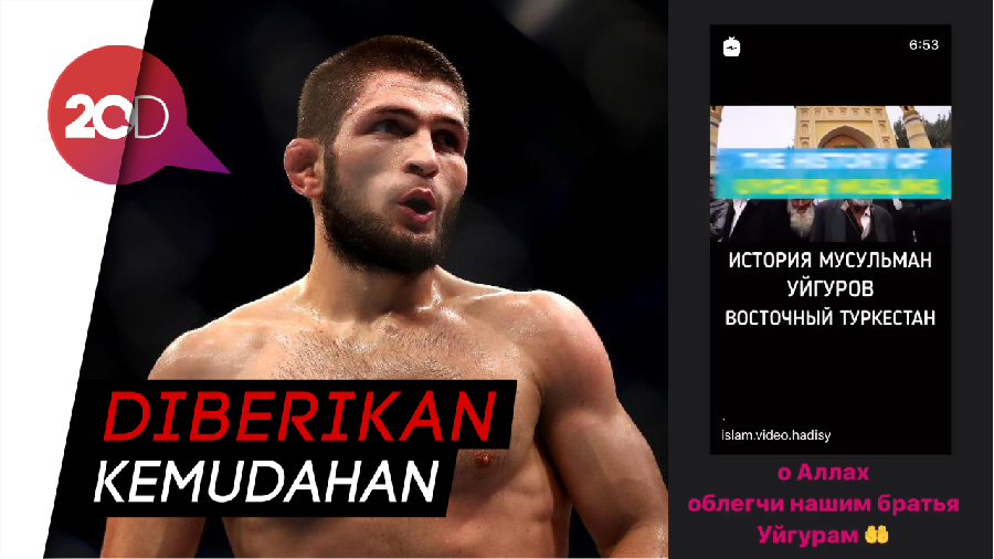  Khabib Nurmagomedov Angkat Bicara soal Muslim Uighur