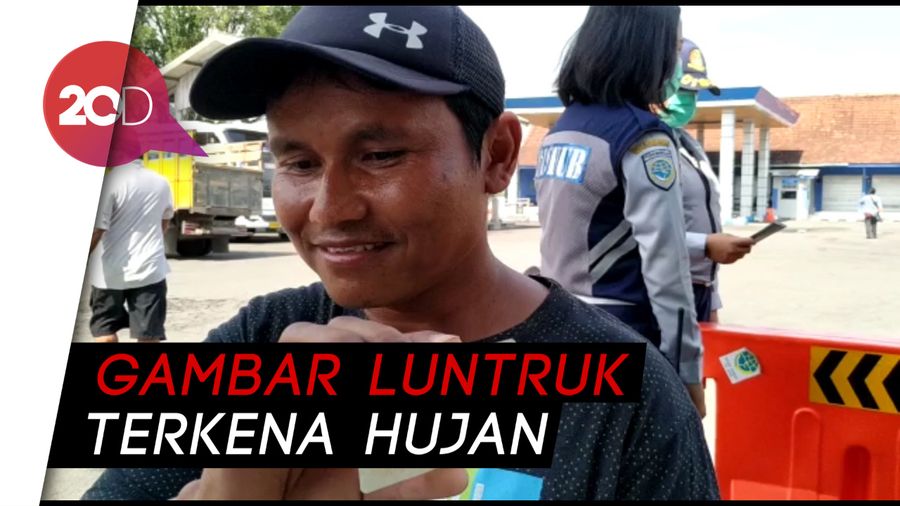 Sopir Truk Ini Bawa SIM Kosongan, Katanya Luntur Kehujanan