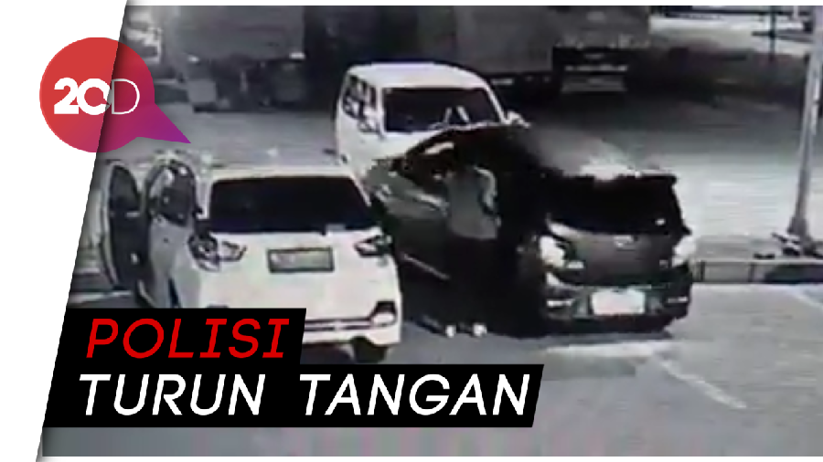 Rekaman CCTV Aksi Pencuri Berpistol di Rest Area Saradan
