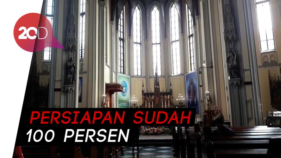Gereja Katedral Siapkan 3 Sesi Misa Malam Natal