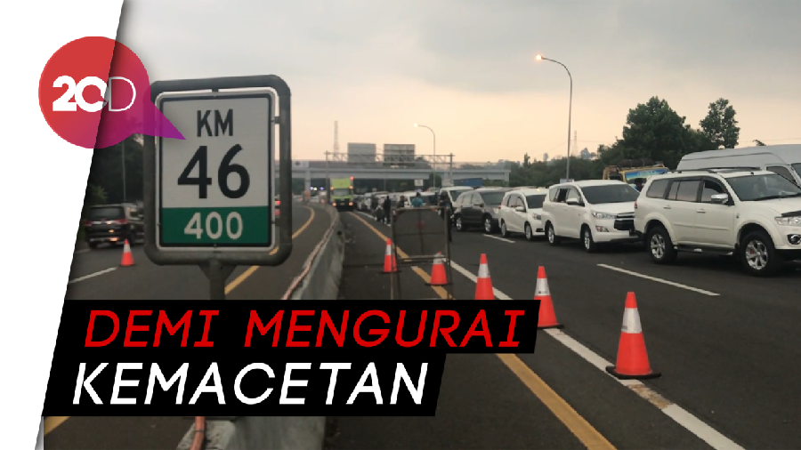  Kemacetan di Tol Jagorawi Gegara Aturan One Way ke Puncak