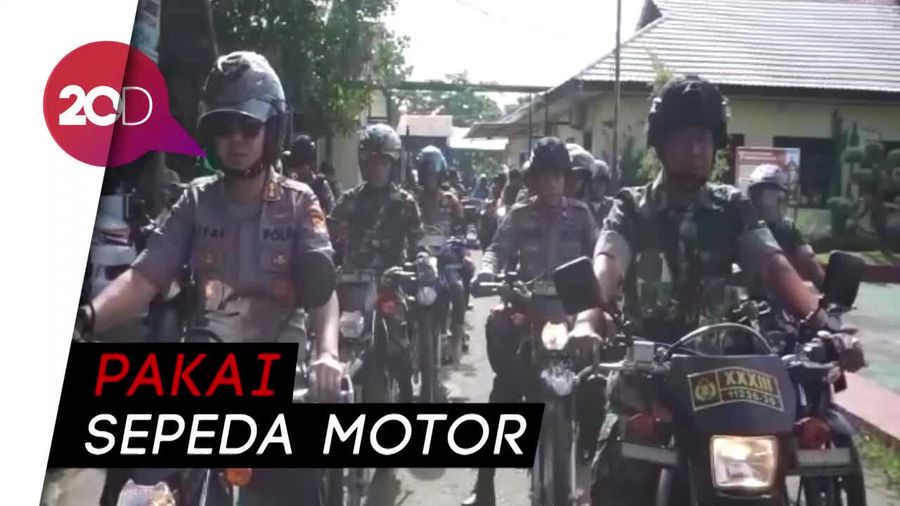 Patroli Gabungan Pakai Motor, Pastikan Keamanan Natal di Polman
