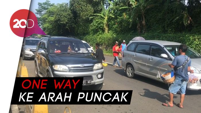 Sistem One Way, Arus Lalin Simpang Gadog Bogor Ramai Lancar