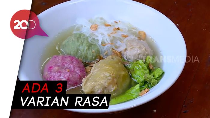 Bakso Pelangi yang Sehat dan Meriah Warnanya