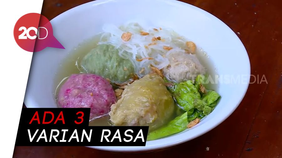 Bakso Pelangi yang Sehat dan Meriah Warnanya