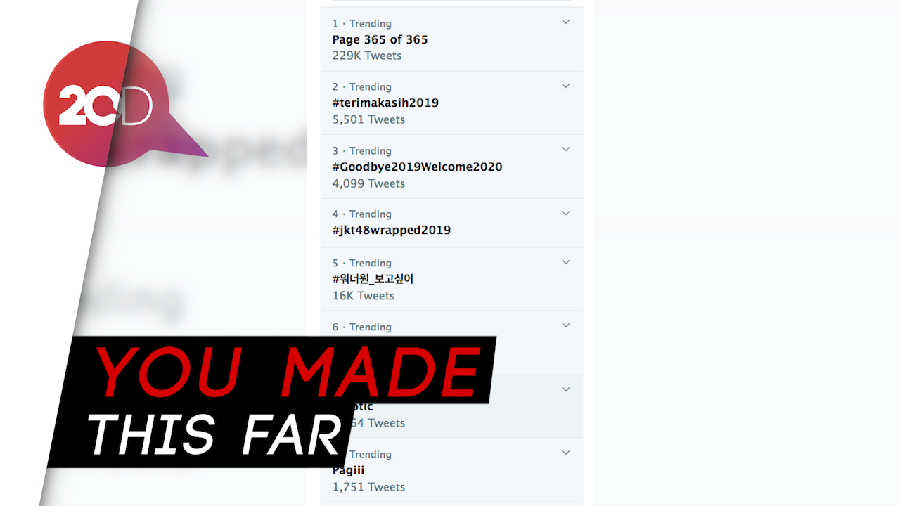 Page 365 of 365, Ungkapan Netizen untuk 2019