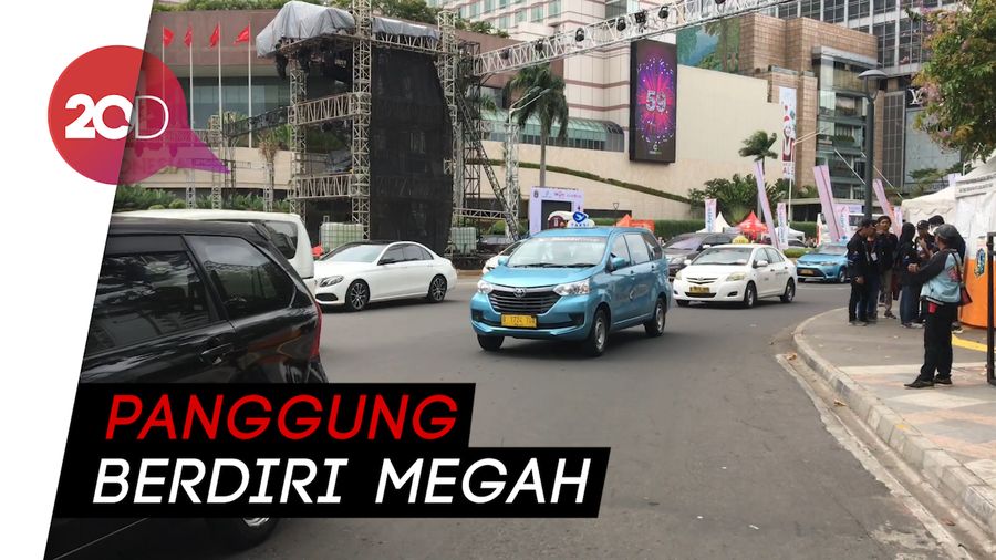 Yuk! Intip Persiapan Perayaan Malam Tahun Baru di Bundaran HI