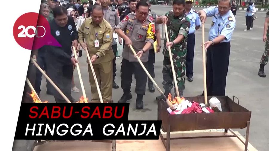 Polda Jambi Musnahkan Narkoba Senilai Rp 27 Miliar