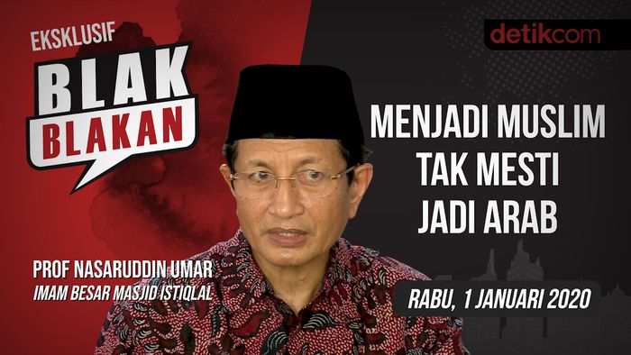 Tonton Blak-blakan Nasaruddin Umar, Jadi Muslim Tak Mesti Seperti Arab