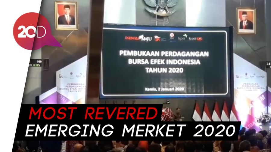 Buka Perdagangan Saham 2020, Jokowi Bersyukur Kalahkan China