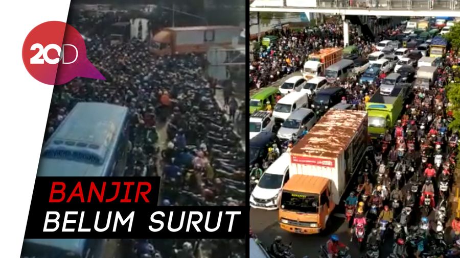 Horor Macet di Daan Mogot dan Rawa Buaya Jakbar Akibat Banjir