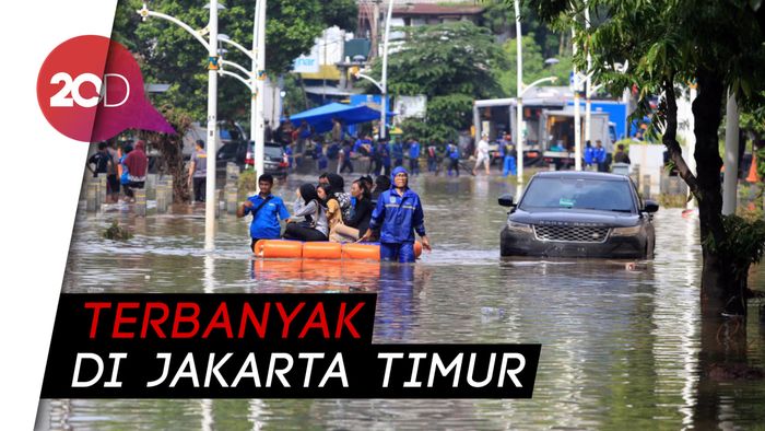 Pengungsi Banjir Jakarta Jadi 31 Ribu Orang
