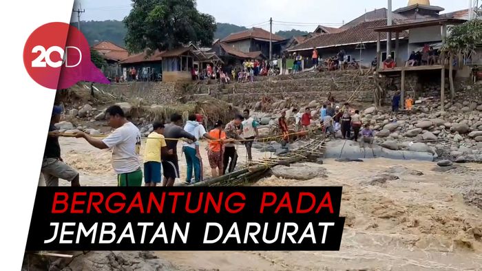 Satu-satunya Jembatan Putus, 3 Ribu Warga Cigudeg Bogor Terisolir