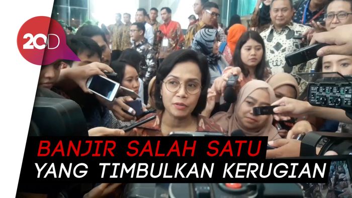 Sri Mulyani soal Banjir: Kita Berupaya Agar Kerugian Bisa Diminimalkan