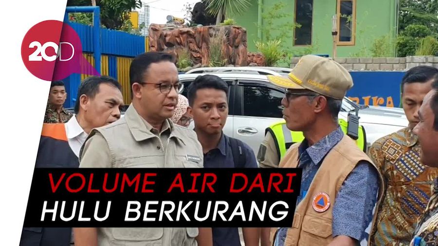 Tinjau Pintu Air Manggarai, Anies: Bertahap, Jakarta Mulai Terkendali