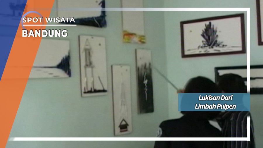 Seni Kriya Ilova, Lukisan Limbah Pulpen Bandung