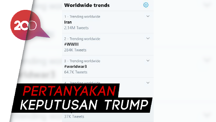Jenderal Iran Dibunuh, World War 3 Jadi Trending Topic Twitter