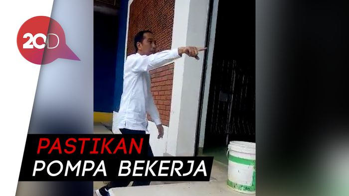 Jokowi Mendadak Cek Waduk Pluit