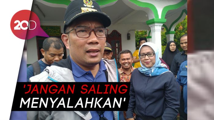 Luapan Emosi Korban Banjir Bogor ke Gubernur Ridwan Kamil