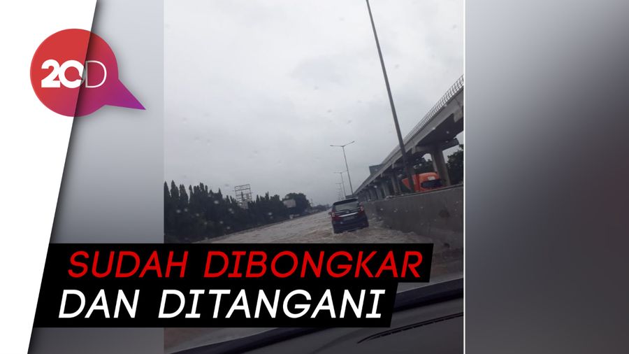  Basuki: Tol Japek Banjir karena Drainase Tersumbat Proyek