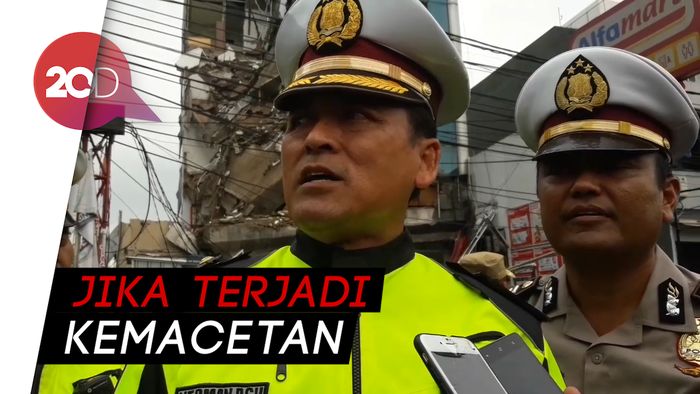 Gedung di Slipi Roboh, Polisi Buka Opsi Pengalihan Lalu Lintas