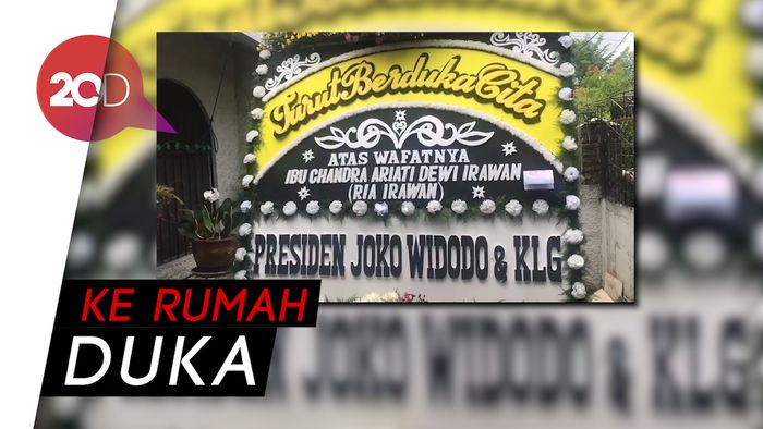 Presiden Jokowi hingga Anies Kirim Karangan Bunga untuk Ria Irawan