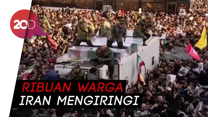 Suasana Haru Pemakaman Qassem Soleimani