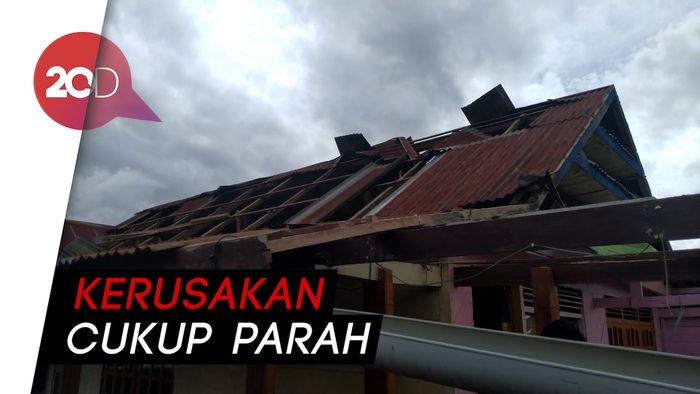 Penampakan 4 Rumah Rusak di Mamasa Akibat Puting Beliung