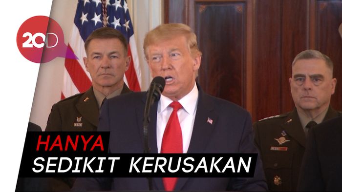 Iran Serang Rudal, Trump: Seluruh Prajurit Selamat, Mereka Hebat!