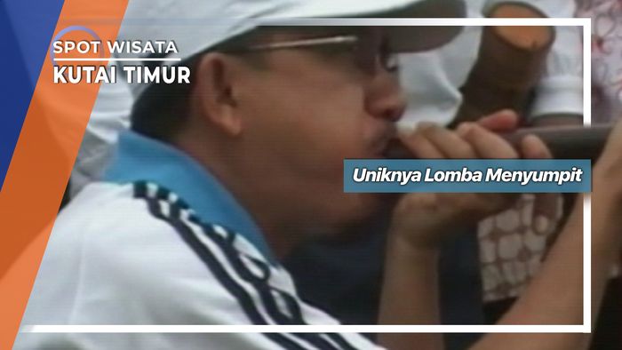 Uniknya Lomba Menyumpit di Kutai Timur