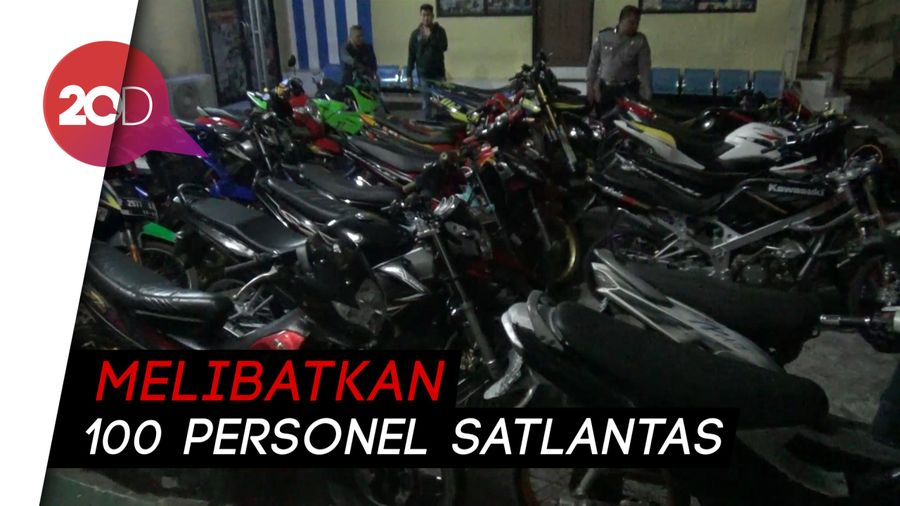  Razia Senyap Antisipasi Balap Liar, Polisi Banyuwangi Amankan 84 Motor