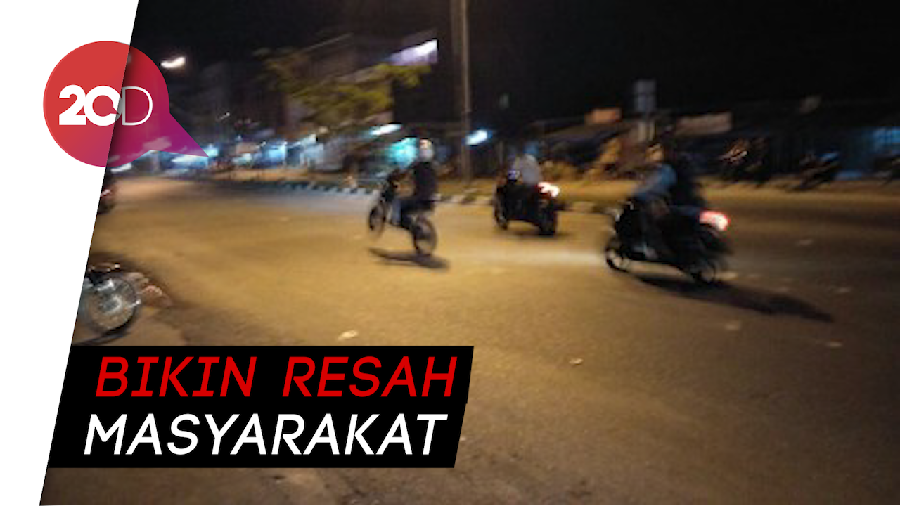 Puluhan ABG Pelaku Balap Liar di Palangka Raya Kocar-kacir saat Disergap Polisi