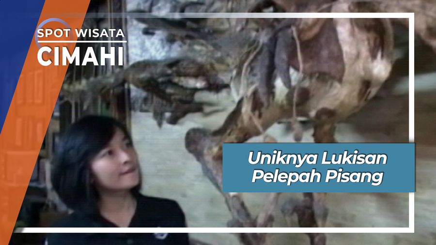 Uniknya Lukisan Pelepah Pisang, Cimahi