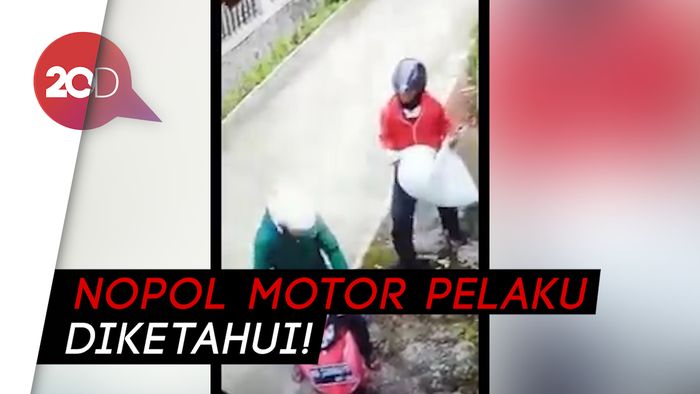 Aksi Pencuri Sergap Kambing di Jalan Terekam CCTV