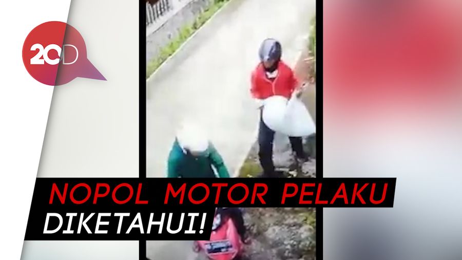 Aksi Pencuri Sergap Kambing di Jalan Terekam CCTV