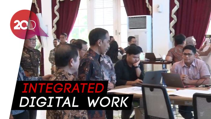 Saat Jokowi Lihat-lihat Penerapan Flexi Work Bappenas