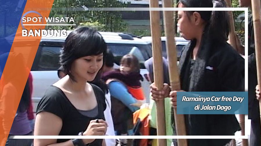 Ramainya Car free Day di Jalan Dago Bandung