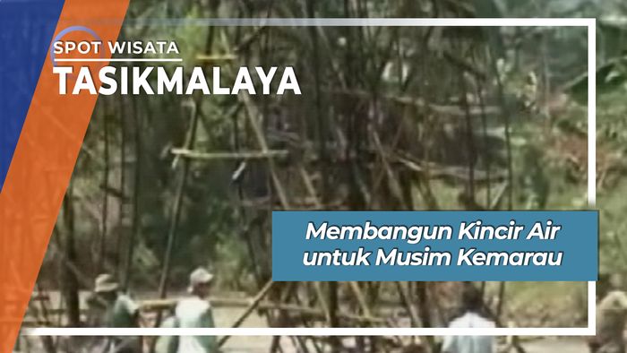 Kincir Air Bambu Raksasa Sungai Citanduy Rajapolah Tasikmalaya