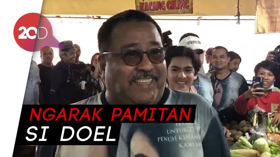 Blusukan ke Pasar, Si Doel Rano Karno Pamitan