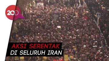 Warga Iran Kompak Turun ke Jalan Memprotes Amerika dan Israel