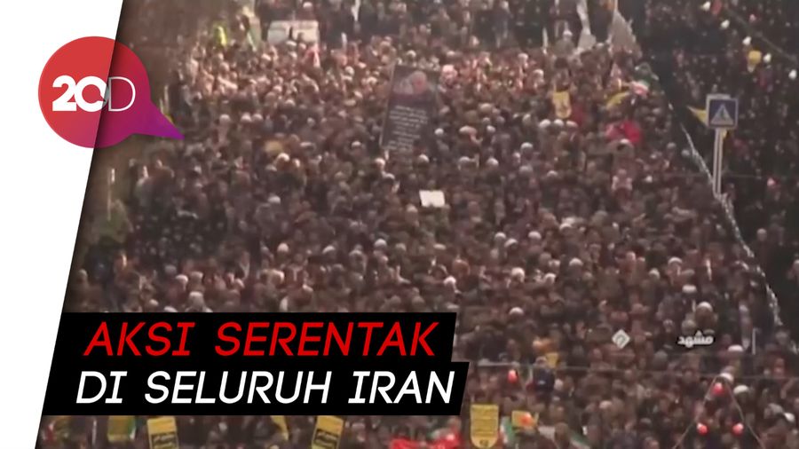 Warga Iran Kompak Turun ke Jalan Memprotes Amerika dan Israel