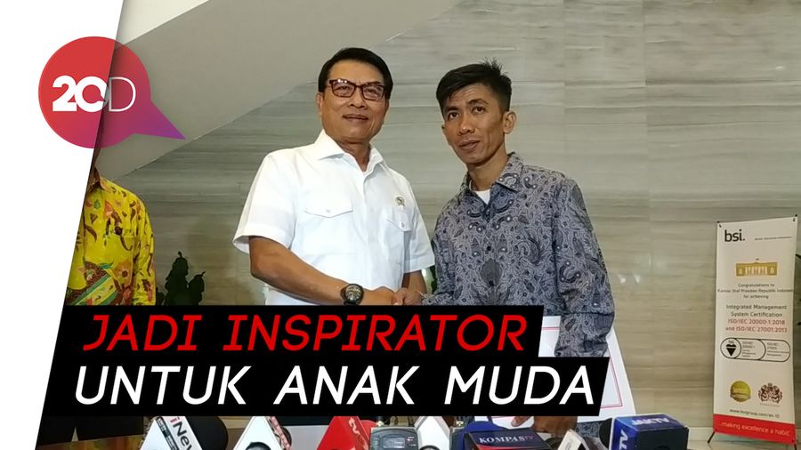 Bertemu Chaerul Sang Perakit Pesawat, Moeldoko Bicara Manajemen Talenta
