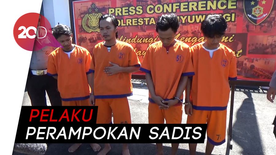 Polisi Tangkap 4 Komplotan Perampok di Banyuwangi