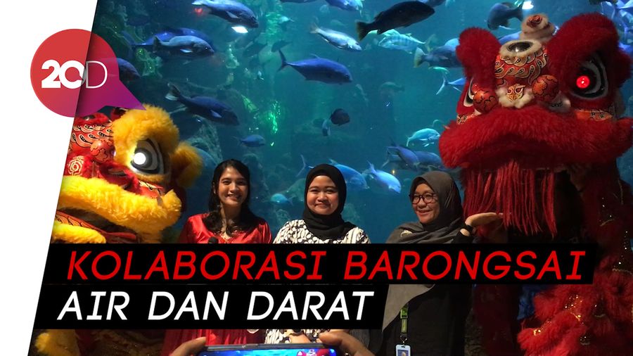 SeaWorld Ancol Singgung Isu Banjir di Perayaan Imlek Tahun Ini